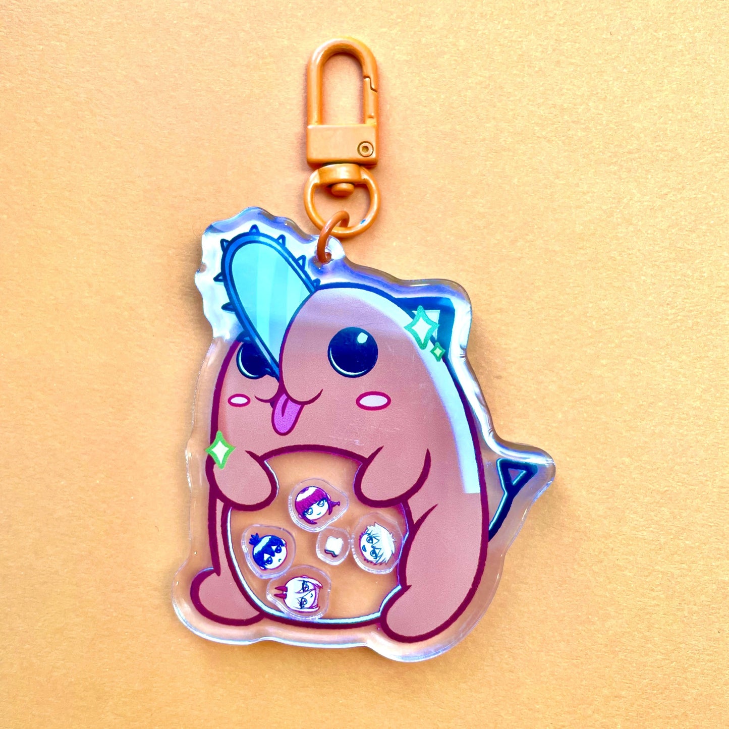 Chainsaw Dog Shaker Charm