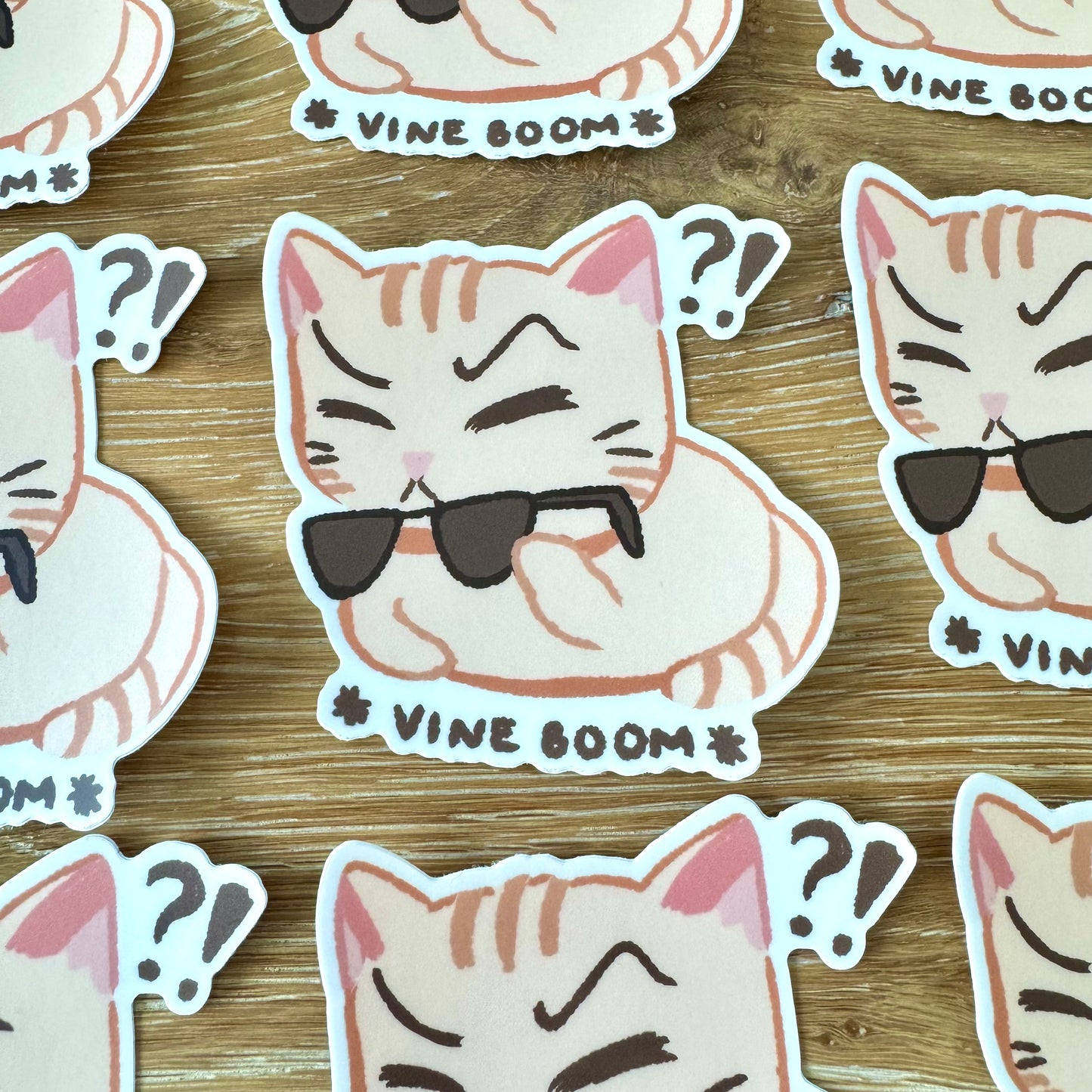 Vine Boom Cat Sticker