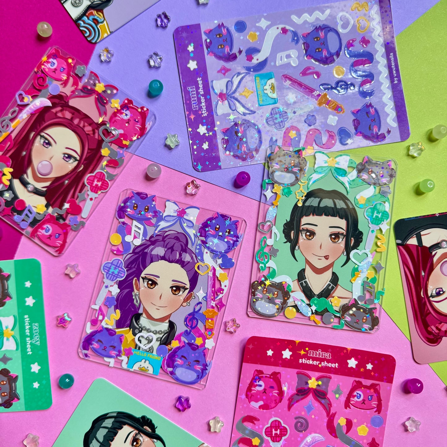 K-Pop Demon Hunters Photocard Sets