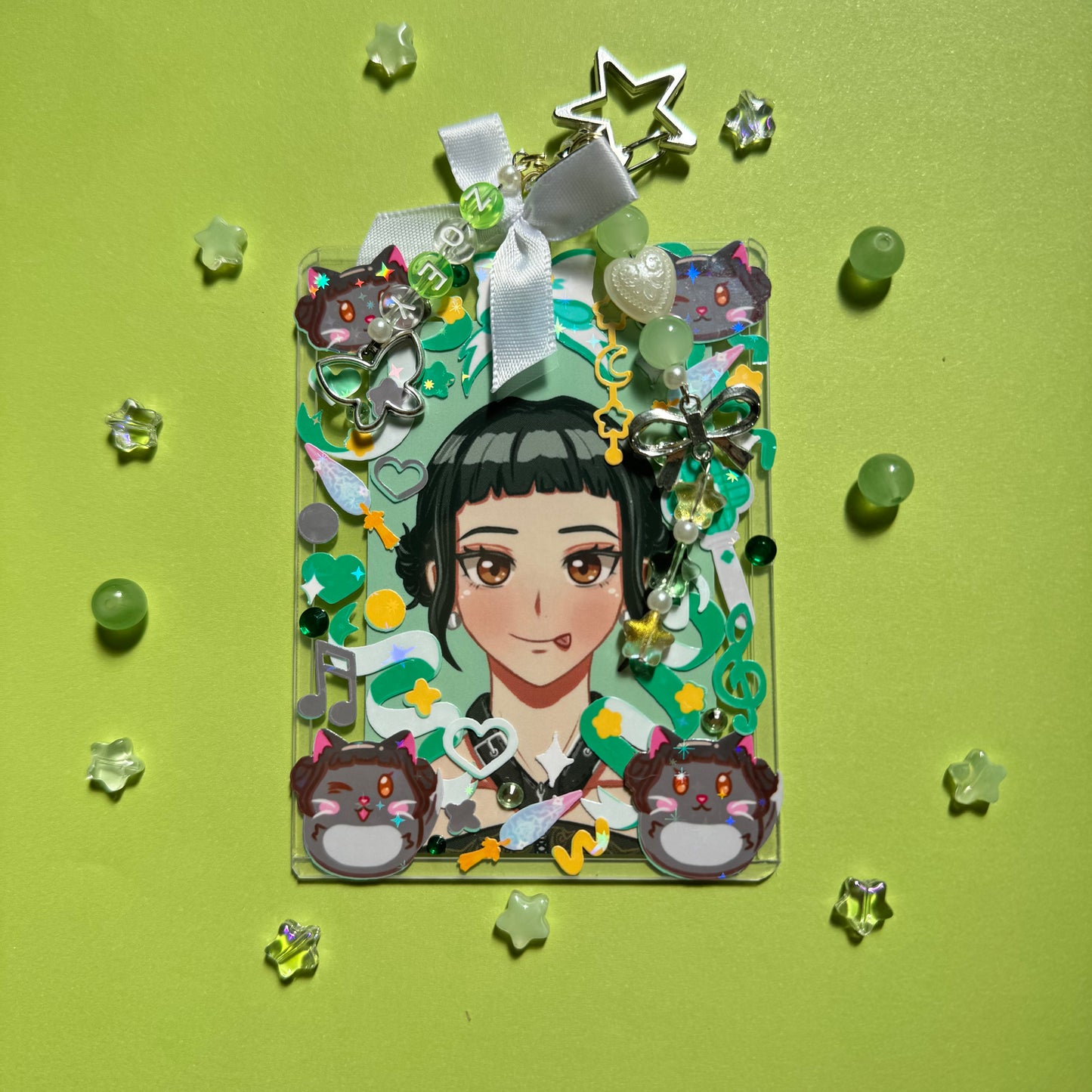 K-Pop Demon Hunters Photocard Custom Keychains