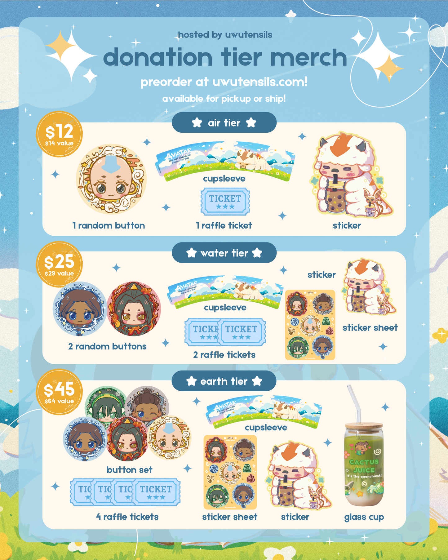 atla popup event donation tiers