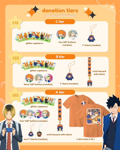 hq popup event donation tiers