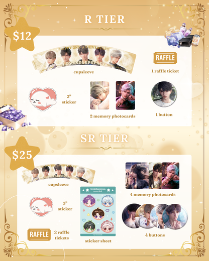 lads 2nd anniversary event donation tiers