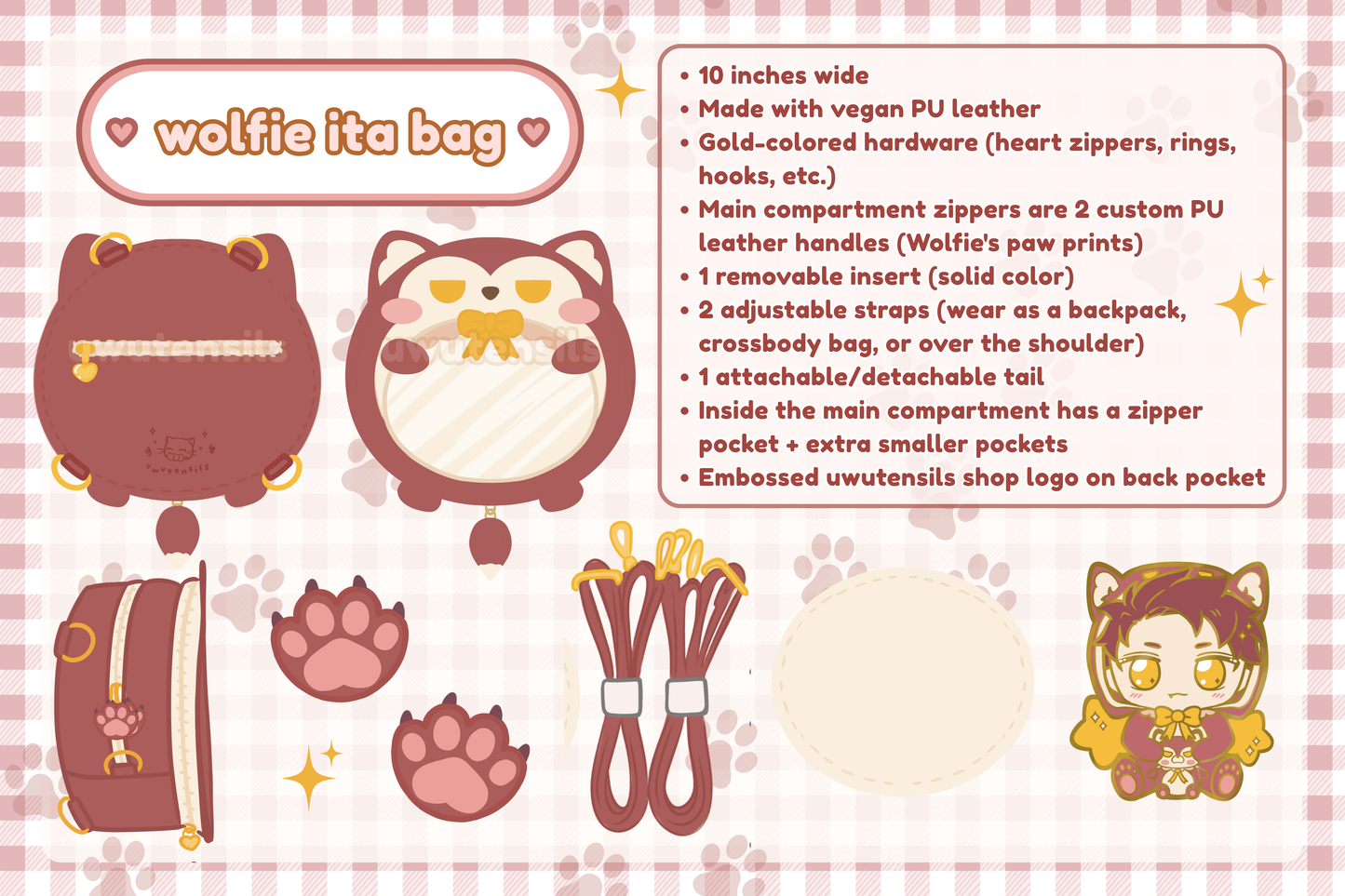 Wolfie Ita Bag & Wallet [PREORDER]