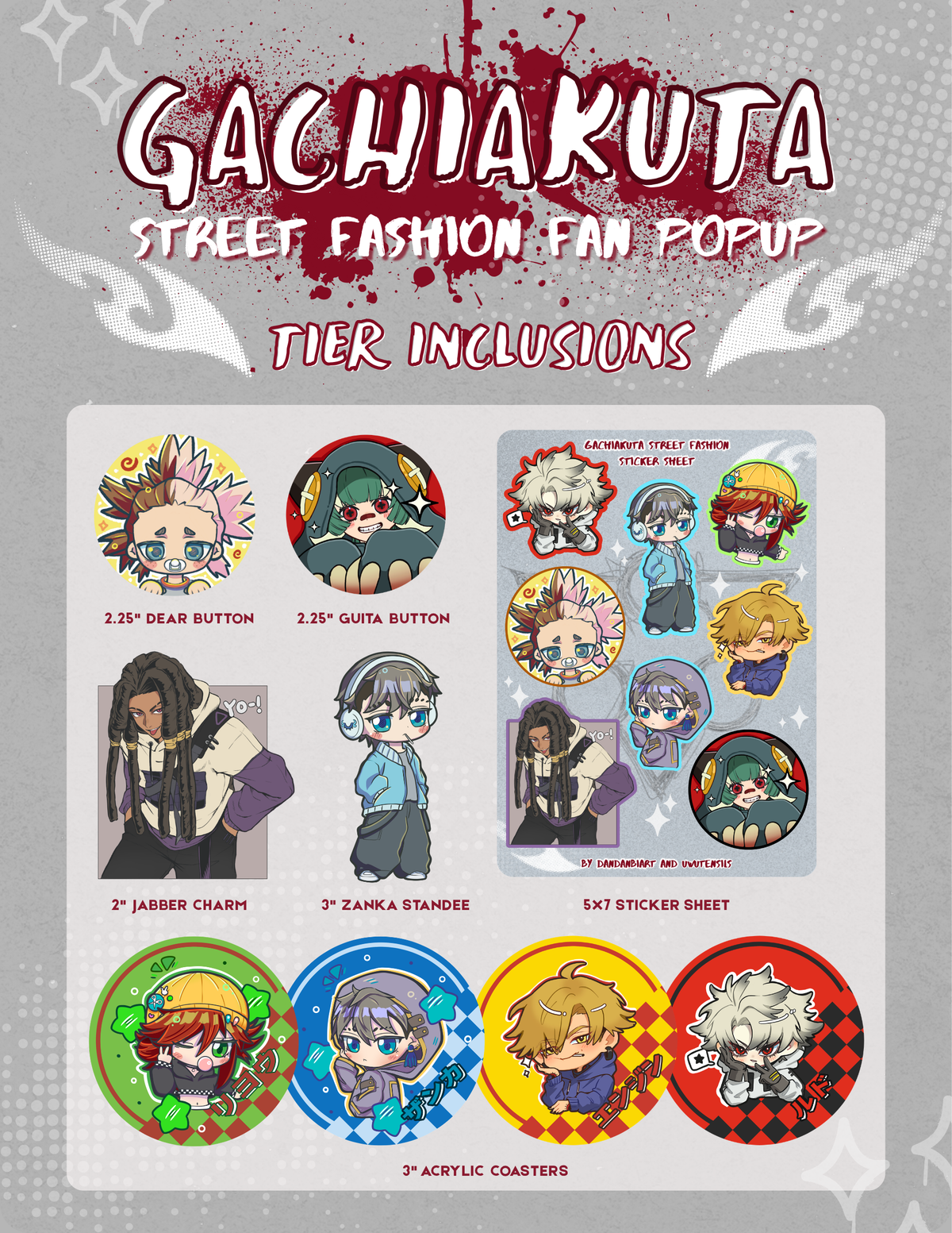 gachiakuta street fashion event donation tiers
