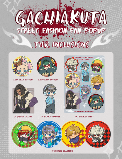 gachiakuta street fashion event donation tiers