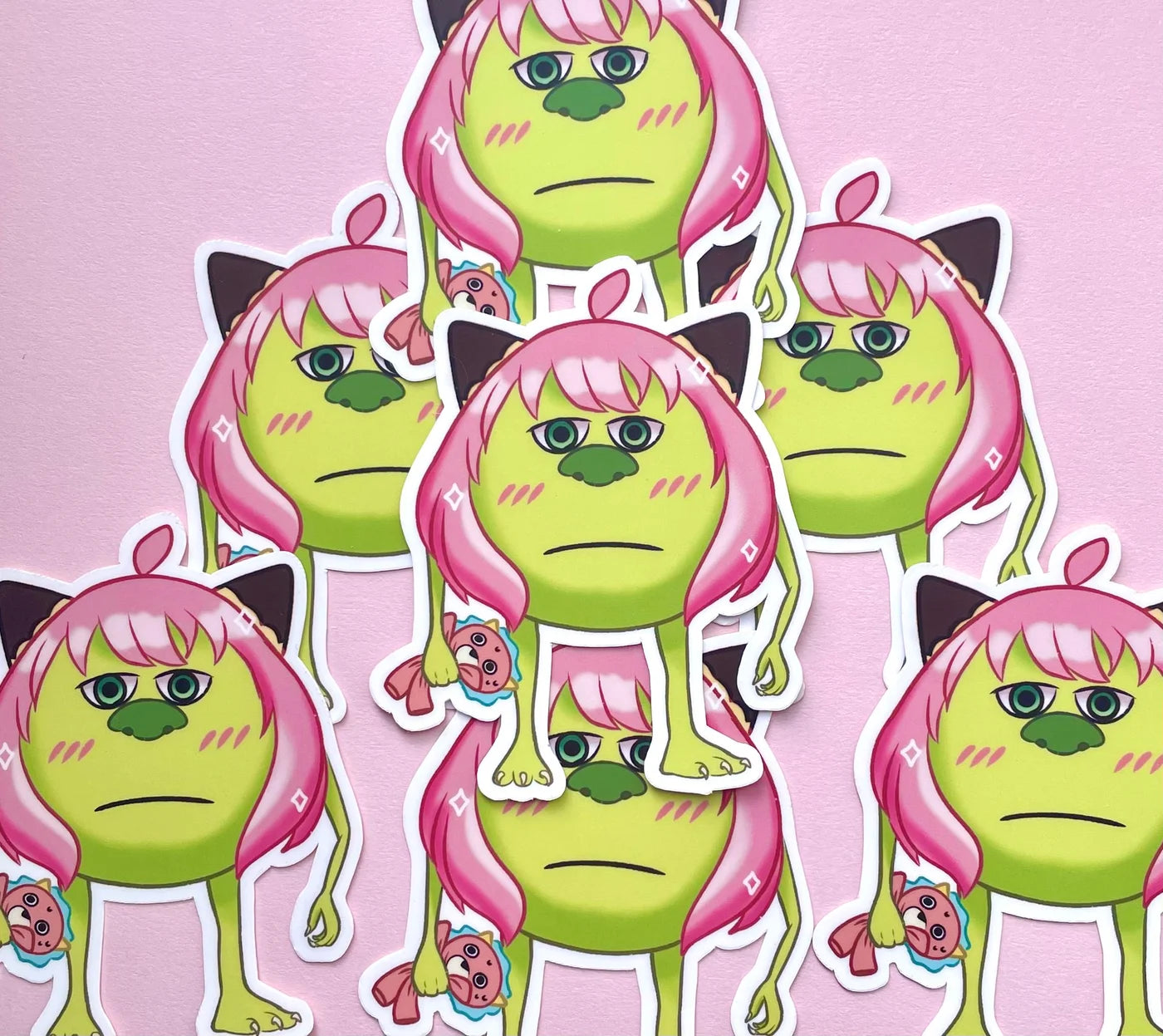 Anya Mike Wazowski Sticker