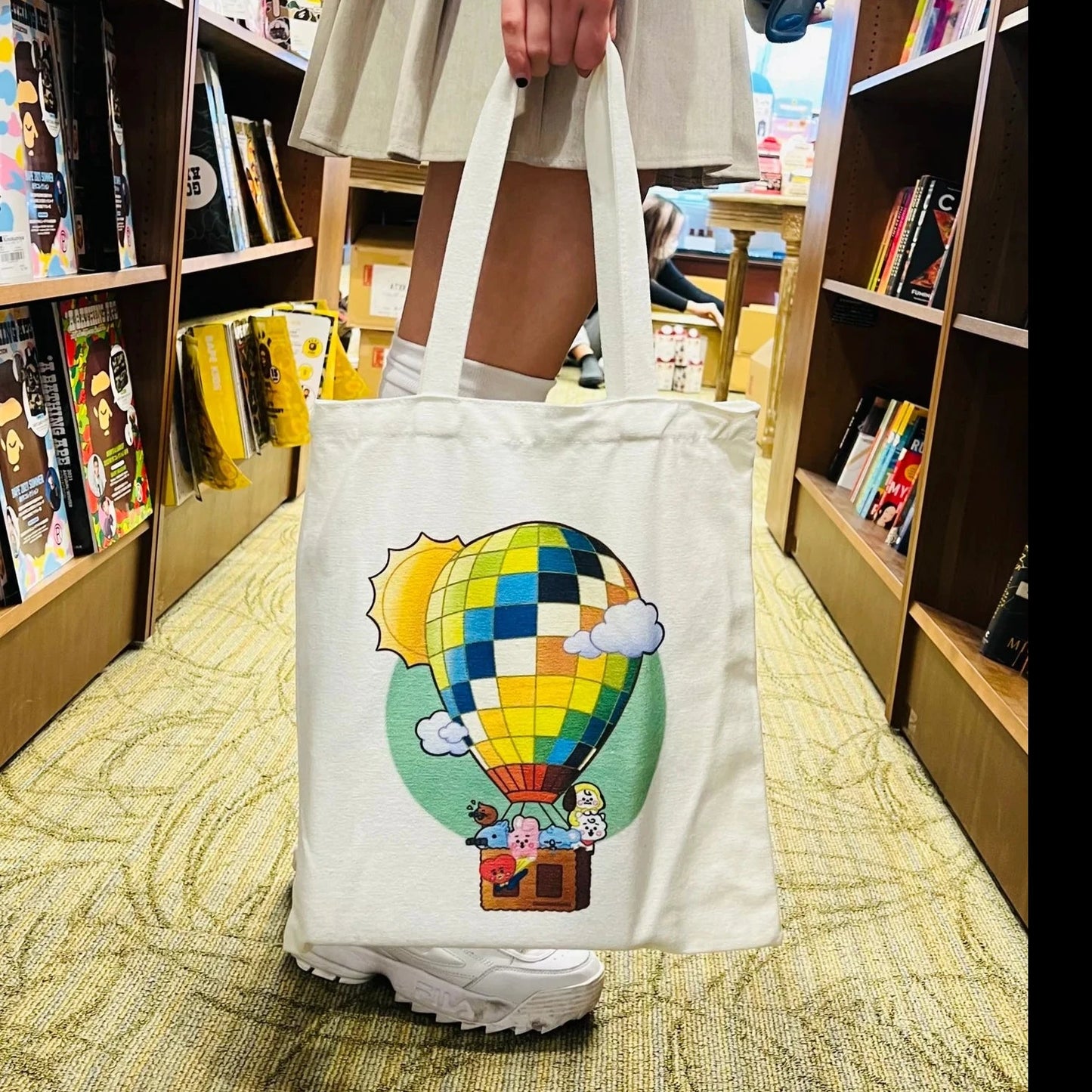 BTS Hot Air Balloon Tote Bag