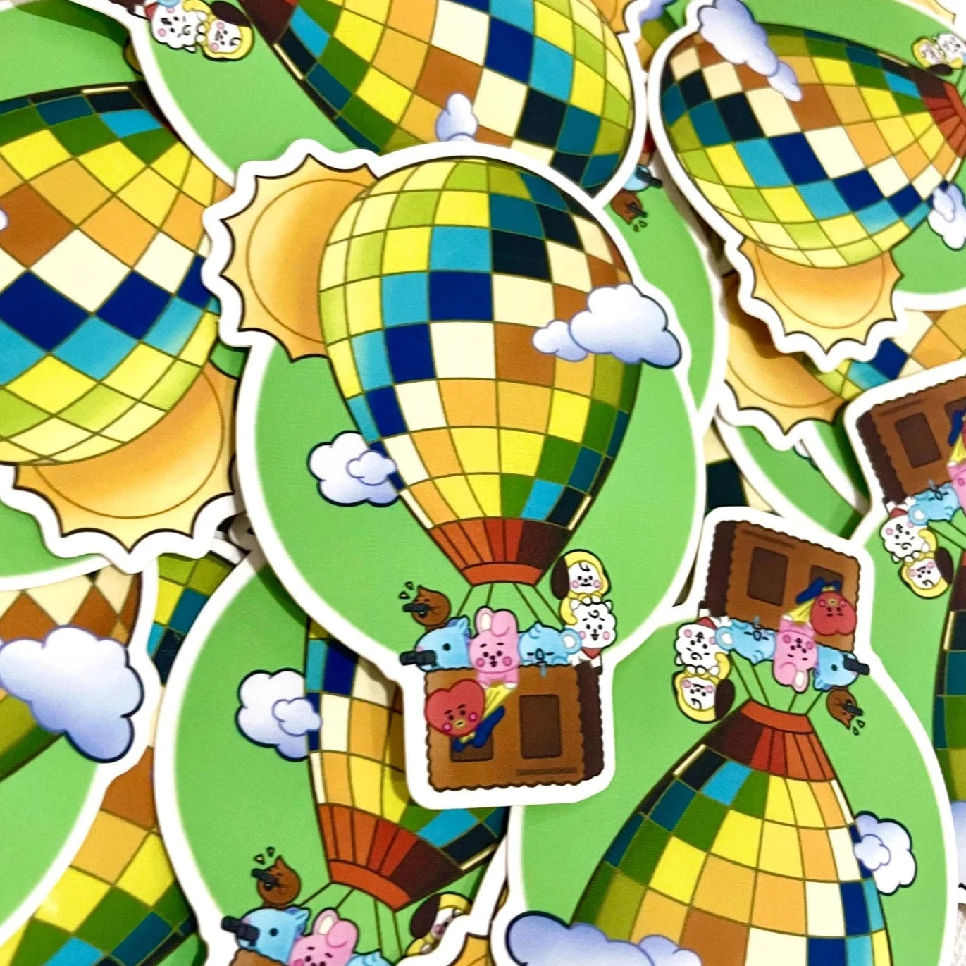 BTS Hot Air Balloon Sticker