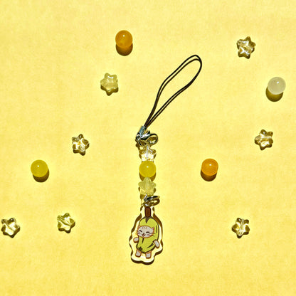 Banana Cat Dango Phone Charm