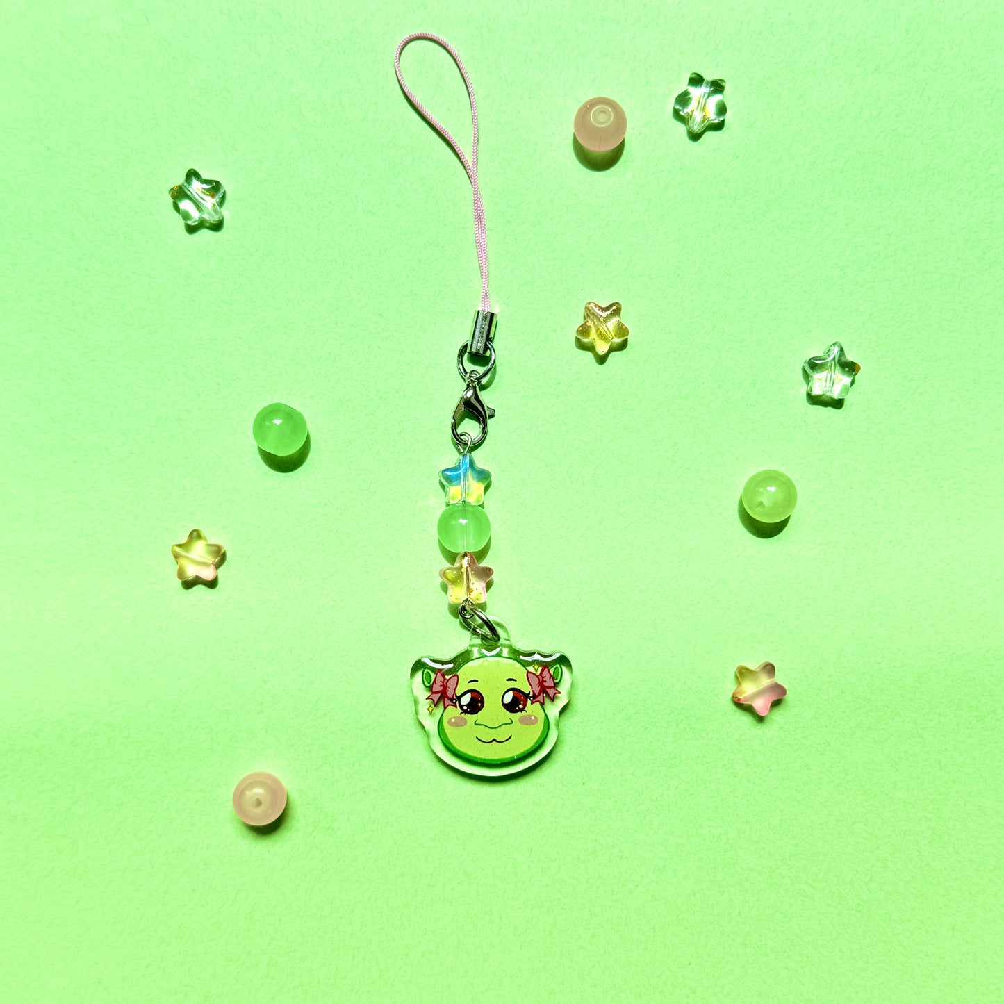 Coquette Shrek Phone Charm