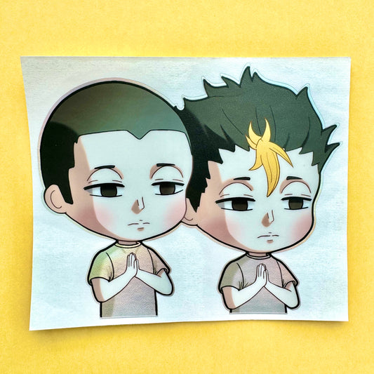 Haikyuu!! Tanaka and Noya Peeker