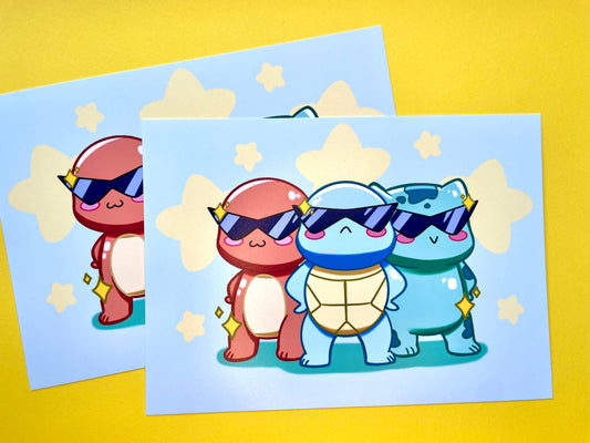 Pokemon Starter Squad Print (5x7)