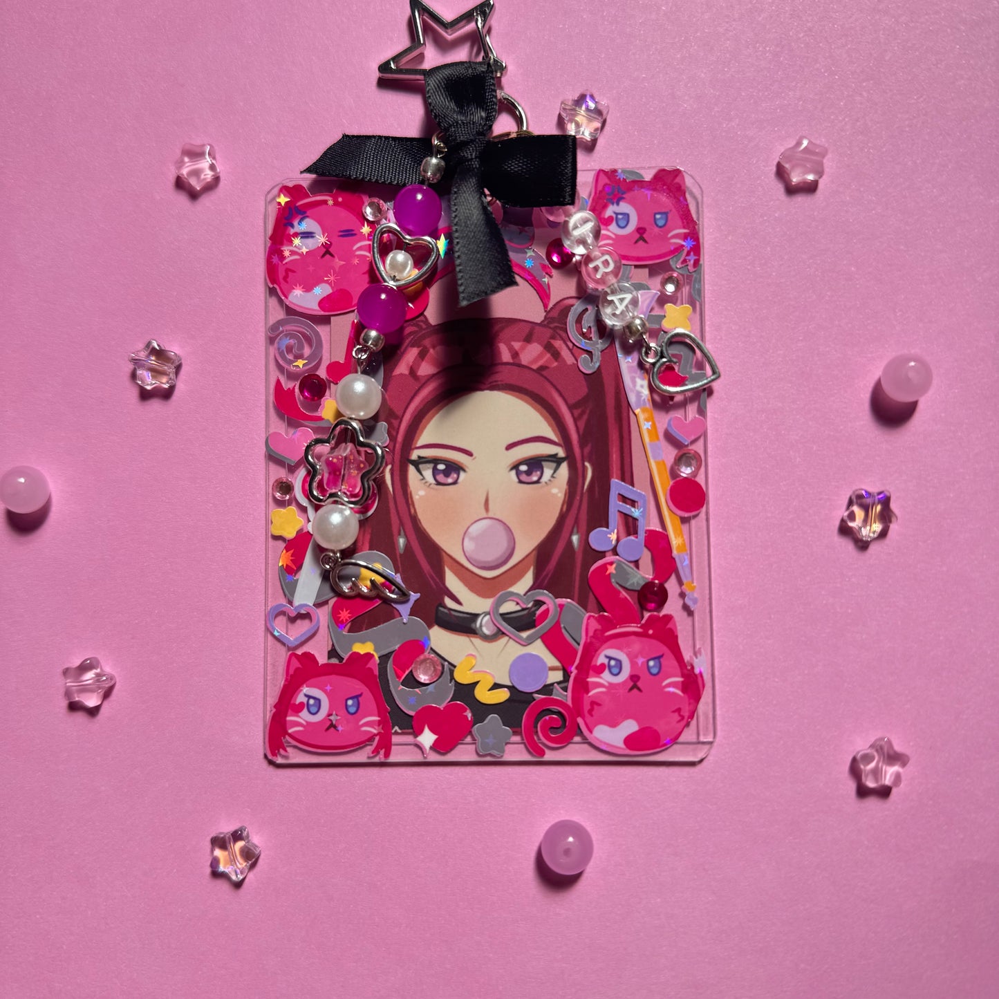 K-Pop Demon Hunters Photocard Custom Keychains