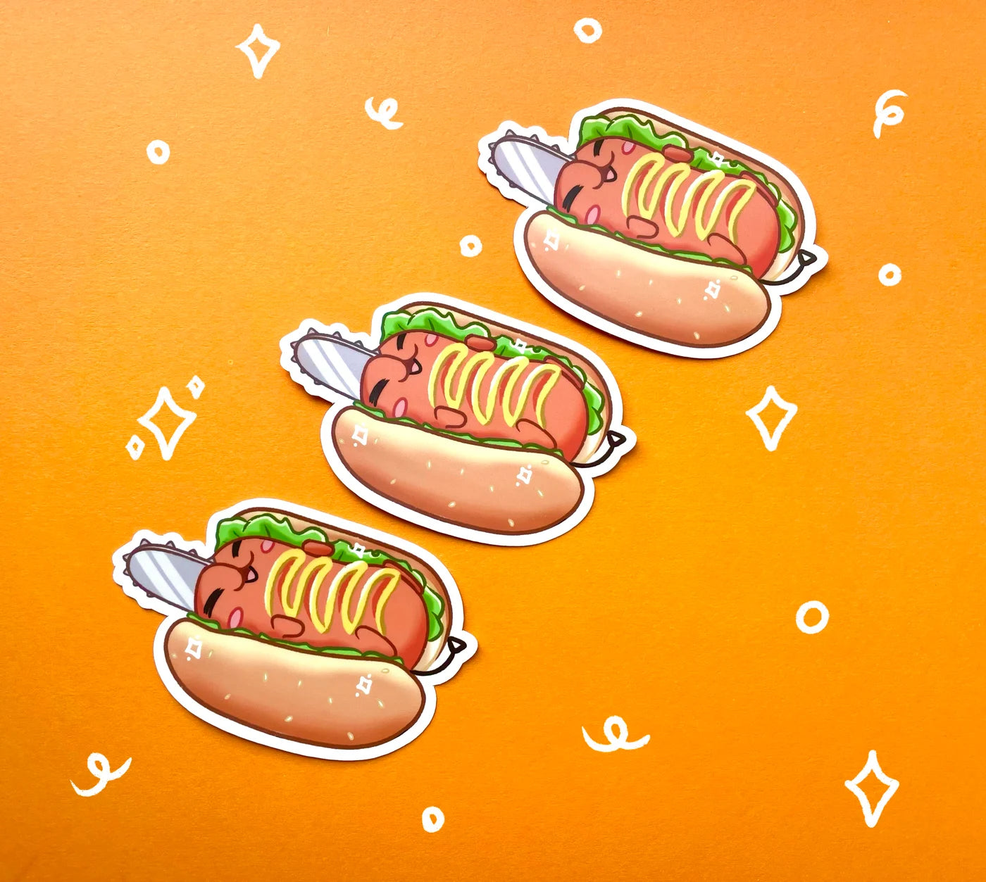 Pochita Hot Dog Sticker