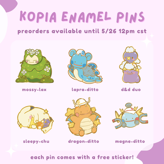 [PREORDER] Kopia Enamel Pins